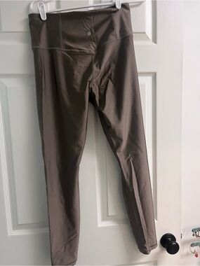 Athleta Elation Sheen High-Rise Leggings in Taupe Brown